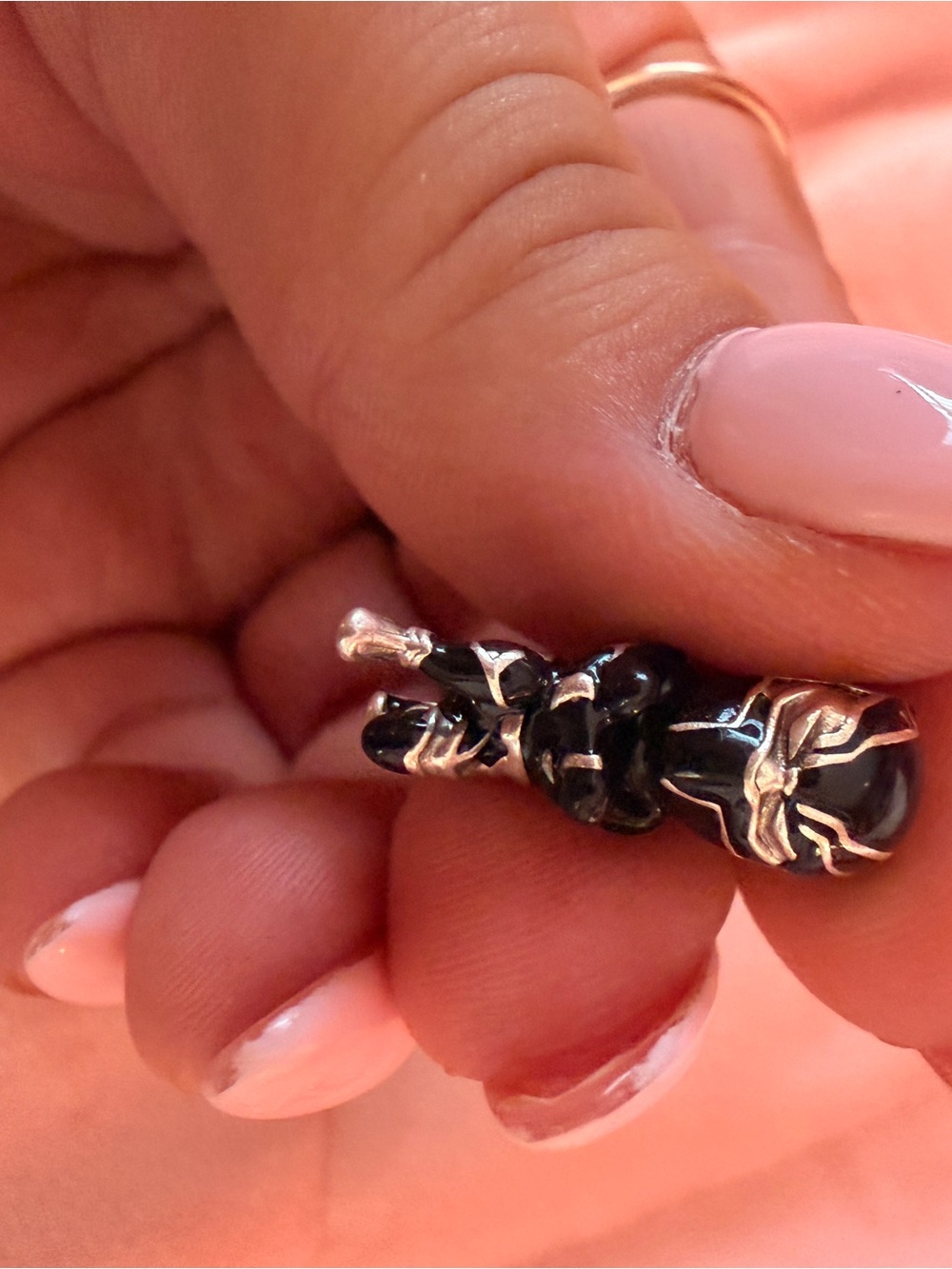 Pandora Sterling Silver Black Panther Charm Pendant - Women's Jewelry